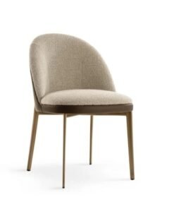 Minni with Metal Legs Dining Chair by Eforma