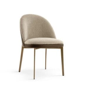 Minni with Metal Legs Dining Chair by Eforma