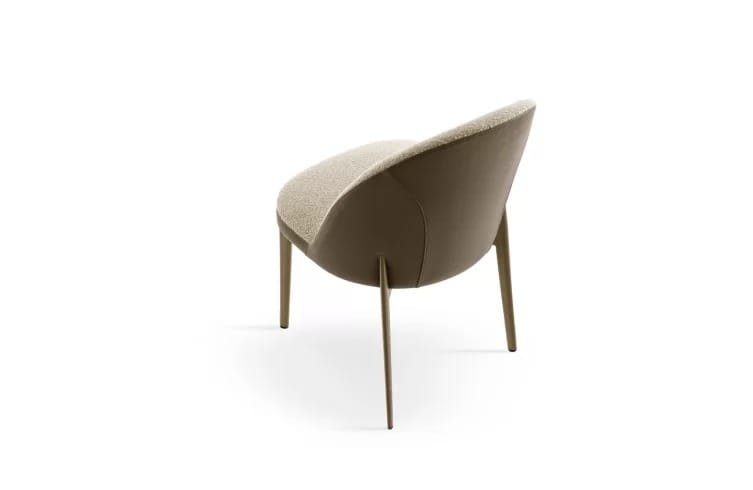Minni with Metal Legs Dining Chair by Eforma - Image 3