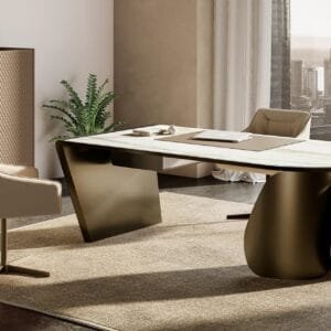 Onda With Ceramic Top Desk By Eforma 3
