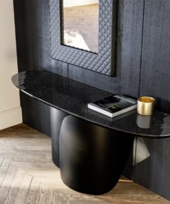 Onda With Glass Top Console Table By Eforma