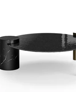 Peo Low With Glass Top Coffee Table By Eforma