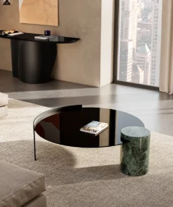 Peo Low With Glass Top Coffee Table By Eforma 3