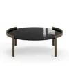 Perry With Glass Top Coffee Table By Eforma 1
