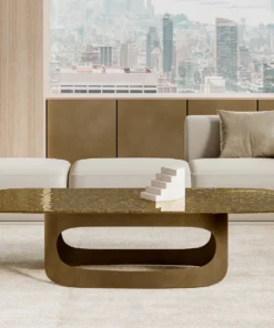 Polifemo Low With Glass Top Coffee Table By Eforma 4