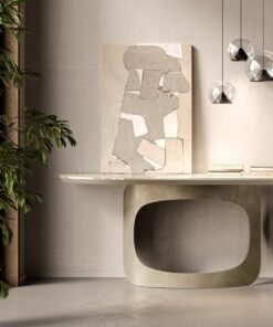 Polifemo With Glass Top Console Table By Eforma