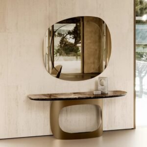 Polifemo With Marble Top Console Table By Eforma