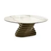 Rotolo Low With Ceramic Top Coffee Table By Eforma 1