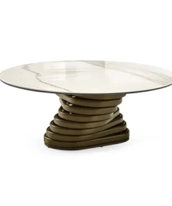 Rotolo Low With Ceramic Top Coffee Table By Eforma