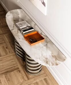 Rotolo With Ceramic Top Console Table By Eforma 3