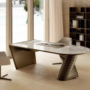 Rotolo With Ceramic Top Desk By Eforma