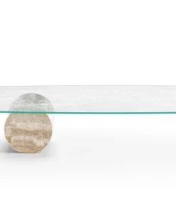 Tor With Glass Top Coffee Table By Eforma