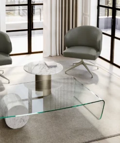 Tor With Glass Top Coffee Table By Eforma 3