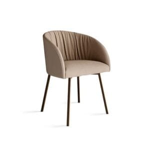Vulcano with Metal Legs Armchair by Eforma