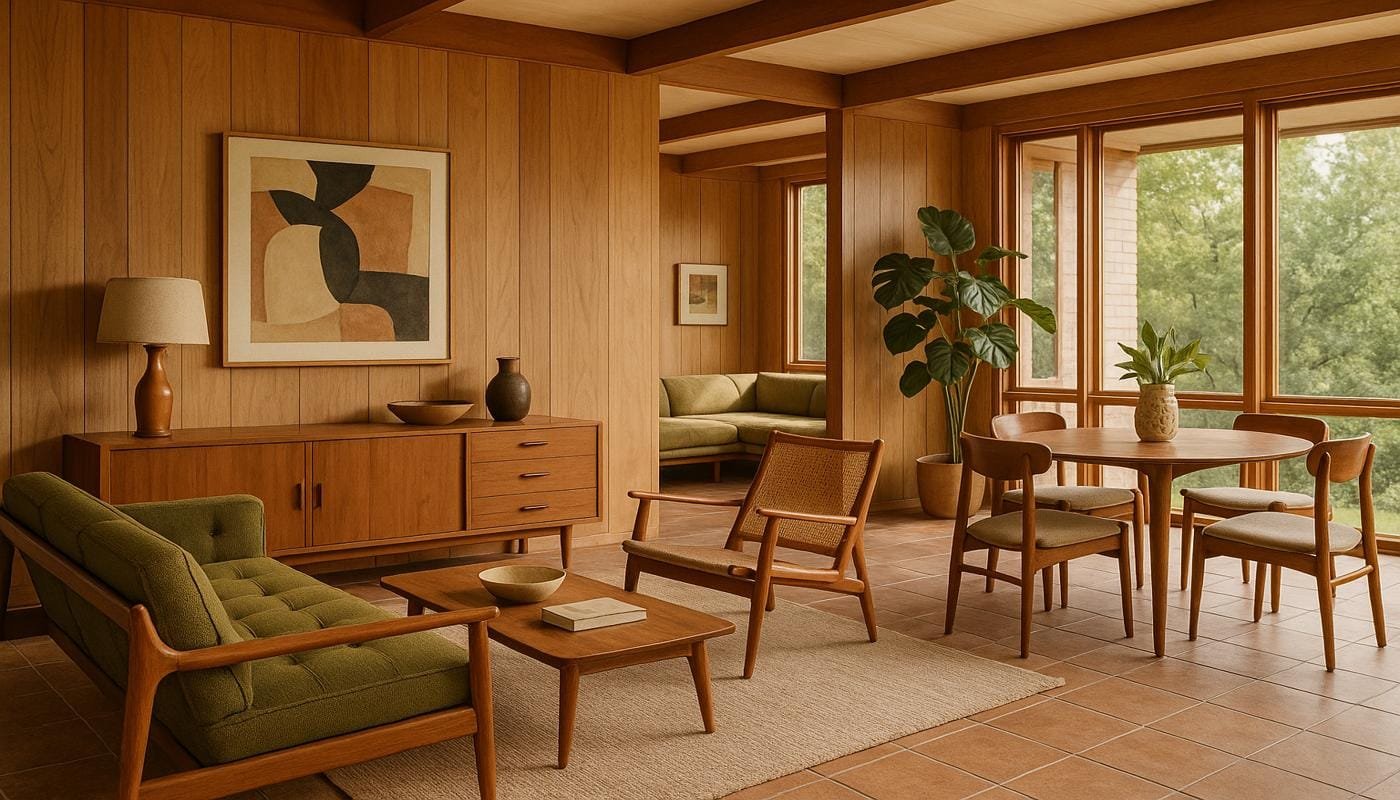 mid century modern interior design​