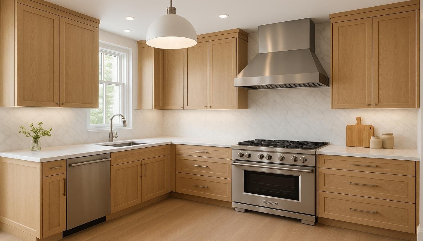modern wooden cabinets kitchen