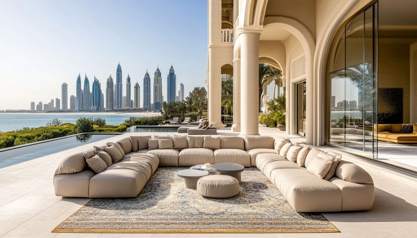 luxury outdoor rugs dubai