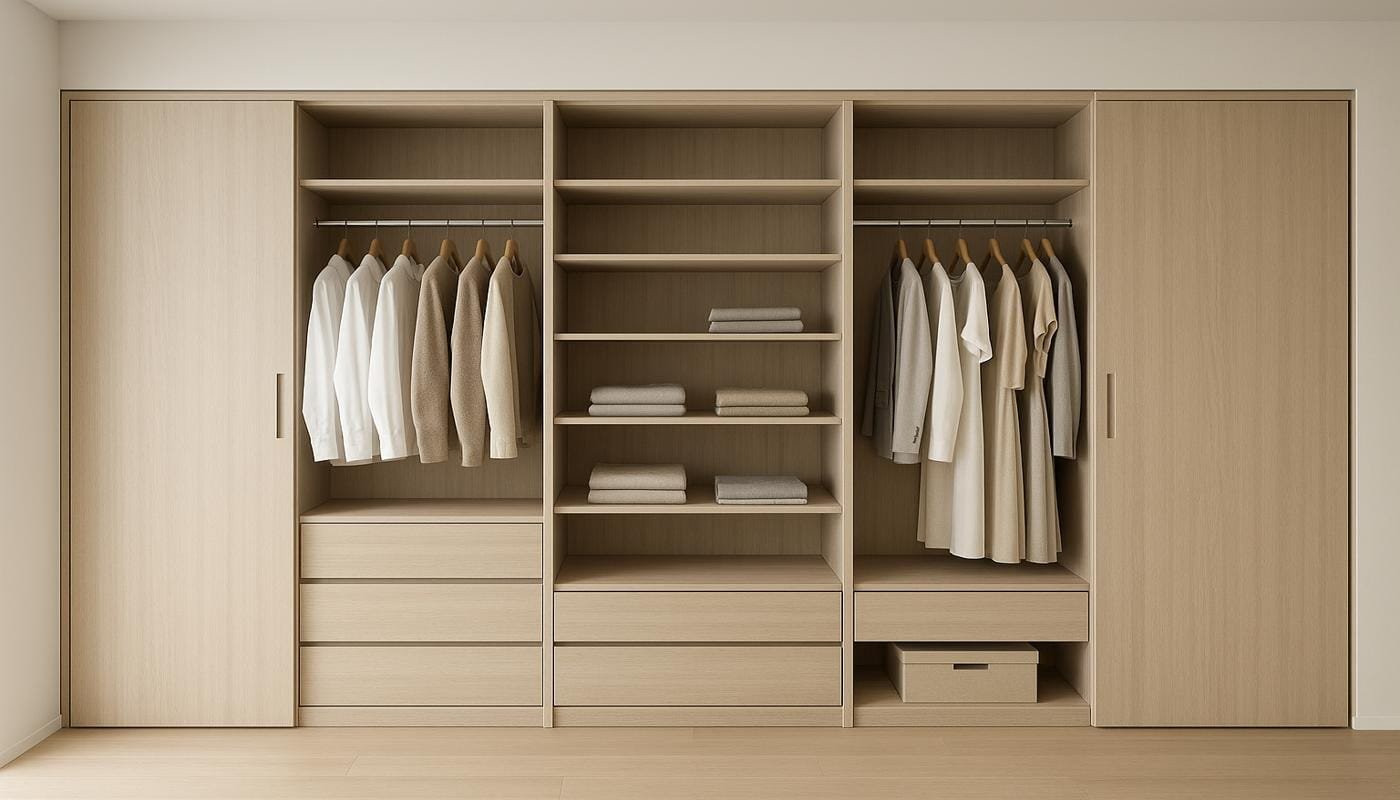 wardrobe storage ideas bedroom