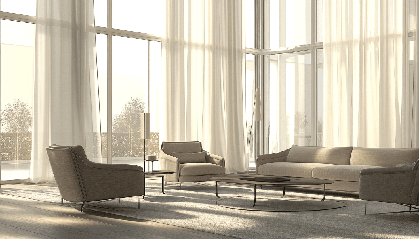 Collage of curtain styles perfect for living, dining, kitchen, and kids rooms for a Lagos or Abuja luxury home.