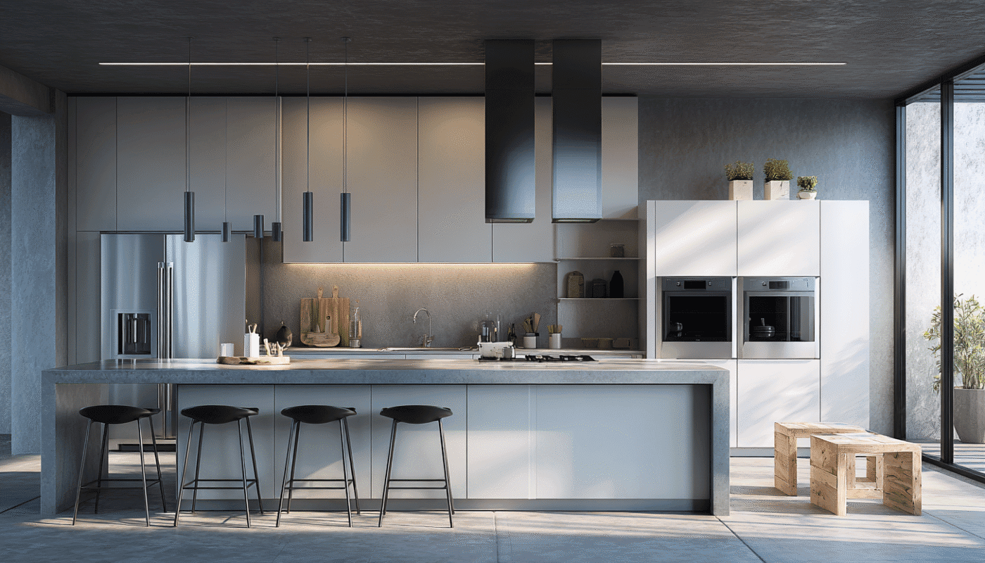 Contemporary kitchen renovations with sleek cabinetry and minimalist design.