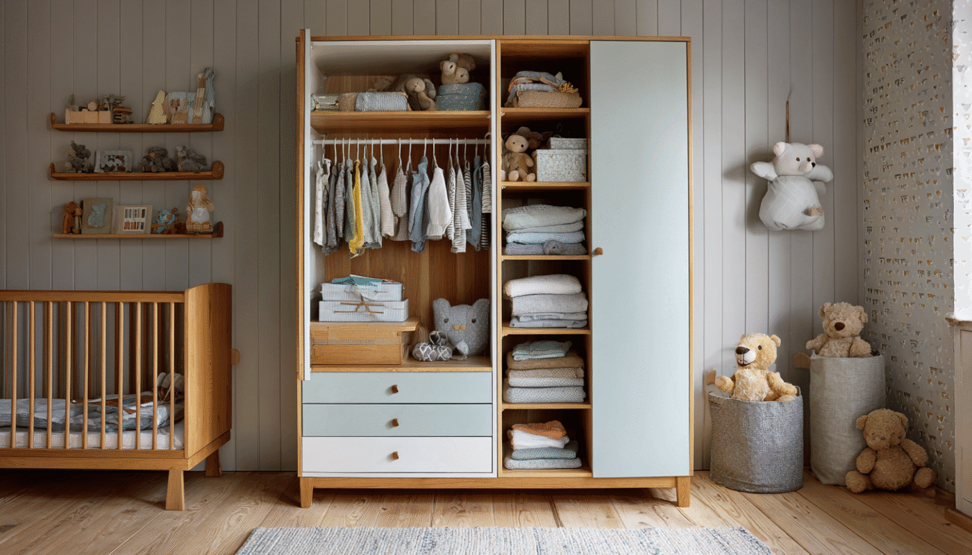 Luxury wardrobe design for a well-organized, modern living space.