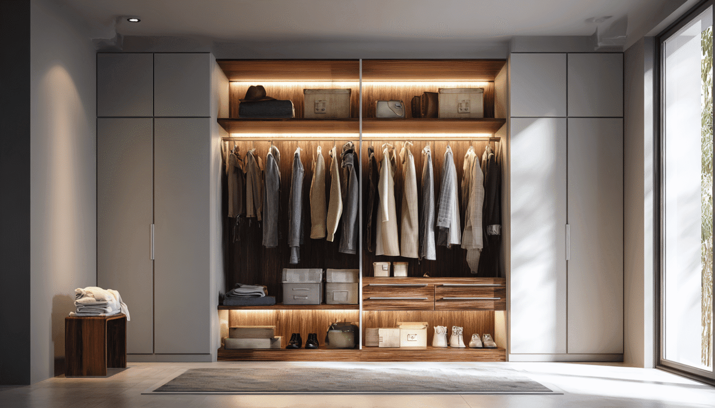 Affordable luxury wardrobe ideas for stylish, budget-conscious bedrooms.