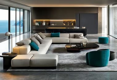living rooms and lounge areas