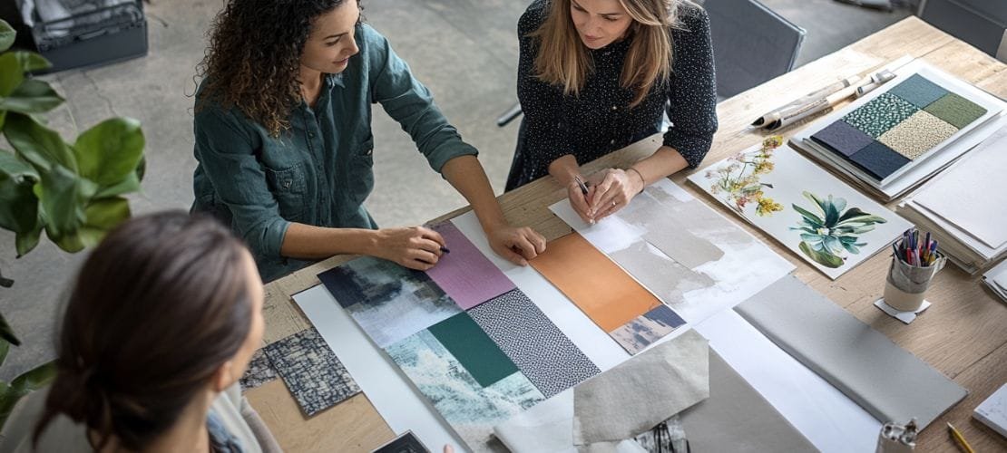 fit out client and designer meeting